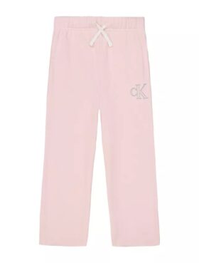 Tyttöjen fleece-logohousut
