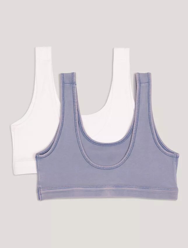 Tyttöjen haalistunut 2-pakkaus Bralette Tyttöjen haalistunut 2-pakkaus Bralette