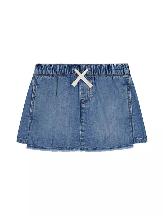 Tyttöjen kiristysnauhalliset Denim-hameet Tyttöjen kiristysnauhalliset Denim-hameet