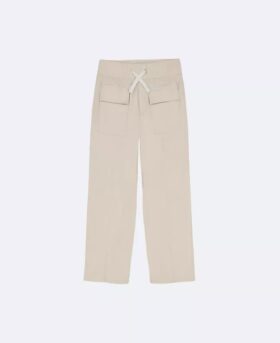 Tyttöjen twill-housut, leveä lahke Tyttöjen twill-housut, leveä lahke