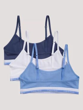 Tyttöjen Varsity-cotton Stretch 3-pakkaus lyhyt Bralette