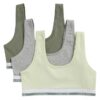 Tyttöjen Varsity-Cotton Stretch-Bralette-3-pakkaus Tyttöjen Varsity-Cotton Stretch-Bralette-3-pakkaus