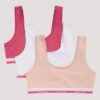 Tyttöjen Varsity-Cotton Stretch-Bralette-3-pakkaus Tyttöjen Varsity-Cotton Stretch-Bralette-3-pakkaus