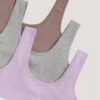 Tyttöjen Varsity-Cotton Stretch-Bralette-3-pakkaus Tyttöjen Varsity-Cotton Stretch-Bralette-3-pakkaus