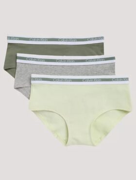 Tyttöjen Varsity Cotton Stretch Hipster-3-pakkaus