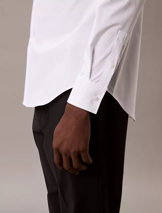 Tyylikäs, joustava slim fit -paita napit edessä Tyylikäs, joustava slim fit -paita napit edessä