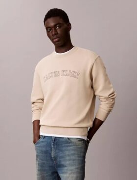 Varsity-logolla varustettu fleece-huppari