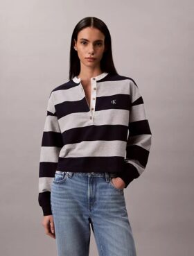Varsity Stripe Henley -yläosa