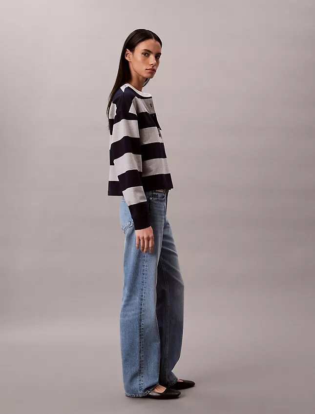 Varsity Stripe Henley -yläosa Varsity Stripe Henley -yläosa