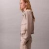 Villaseoksesta valmistetut herringbone-kuvioiset käytännölliset shortsit Villaseoksesta valmistetut herringbone-kuvioiset käytännölliset shortsit