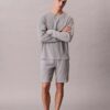 Vohvelineulottu Henley-yöpaita Vohvelineulottu Henley-yöpaita