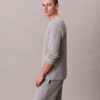 Vohvelineulottu Henley-yöpaita Vohvelineulottu Henley-yöpaita