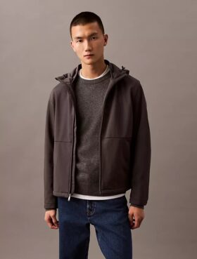 Vuorattu softshell-takki